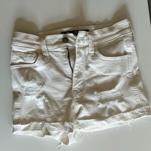 Hollister white Jean shorts size 00 waist 23 inches